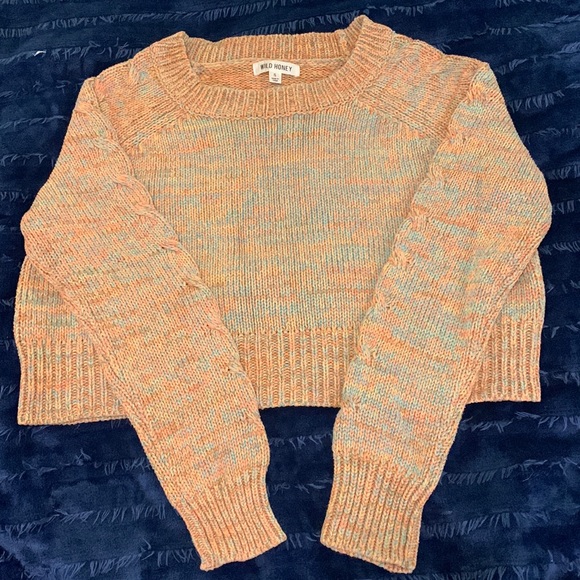 🍂 4/$20 🍂 Wild honey oversized crop sweater - Picture 1 of 5